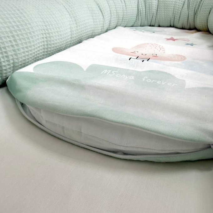 Protectie somn – Baby Nest Norisor vafe de menta (4)